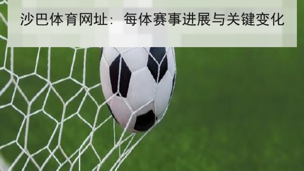沙巴体育网址: 每体赛事进展与关键变化